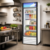 Thumbnail image #2 for 26 Cu. Ft. White Glass Door Reach-In Merchandiser, One Section, Bottom-Mount Self-Contained