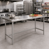 Thumbnail image #2 for Advance Tabco Stainless Steel Work Table, 108-Inch x 36-Inch, 16-Gauge 304 Top, Open Base