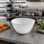 Thumbnail image #2 for American Metalcraft Crave Collection CBL40CL 40 oz Round Coupe Melamine Bowl, Cloud White Case of 16
