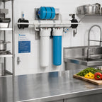 Thumbnail image #2 for Antunes Vizion VZN-541HC-T5 Horizontal Chloramine Ultrafiltration Water Filtration System, 13 GPM, 0.015 Micron, TAC Scale Reduction, Stainless Steel