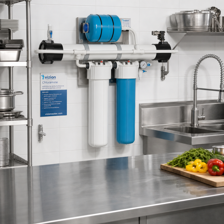 Product image #2 for Vizion Chloramine Horizontal Ultrafiltration Water Filtration System with TAC Cartridge