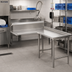 Thumbnail image #2 for Advance Tabco L-Shaped Island-Clean Dish Table, Right-Side Attachment, 71 Inch, 304 Stainless Steel Top