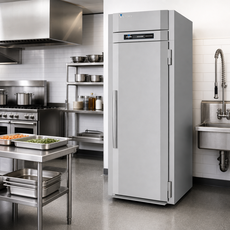 Product image #2 for Victory UltraSpec™ Series Extra High Roll-Thru Reach-In Freezer, 1 Section, 42.27 Cu. Ft., Self-Contained