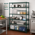 Thumbnail image #2 for Quantum 60-Inch W x 14-Inch D x 54-Inch H Stationary Wire Shelving Starter Kit, 5 Shelves, Green Epoxy Finish