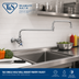 Thumbnail image #2 for T&S Brass Single-Hole Wall-Mount Pantry Faucet with 15-Inch Double-Joint Swing Nozzle
