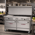 Thumbnail image #2 for Southbend Ultimate 60-Inch Commercial Gas Combination Range with 6 Open Burners, 24-Inch Griddle, Convection Oven and Cabinet Base