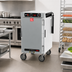 Thumbnail image #3 for Metro HotBlox Narrow 8-Pan Pass-Thru Mobile Insulated Holding Cabinet, Analog, Solid Front Door/Clear Rear Door, 120V