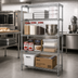 Thumbnail image #2 for Quantum 54 x 21 x 63 Inch Chrome Plated Wire Shelving Starter Kit with 4 Shelves