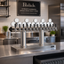 Thumbnail image #2 for Perlick 12-Faucet Illuminated Winged Bridge Draft Tower, Countertop, Glycol-Cooled, Stainless Steel
