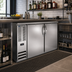 Thumbnail image #2 for Beverage-Air BB48HC-S Two-Section Solid Door Back Bar Refrigerator, 48 Inch Stainless Steel