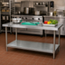 Thumbnail image #2 for Advance Tabco Galvanized Work Table Undershelf for 36