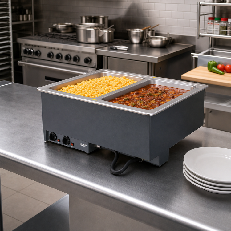 Product image #2 for Vollrath Two-Well Drop-In Electric Hot Food Well with Auto-Fill, Thermostatic Controls, 120V