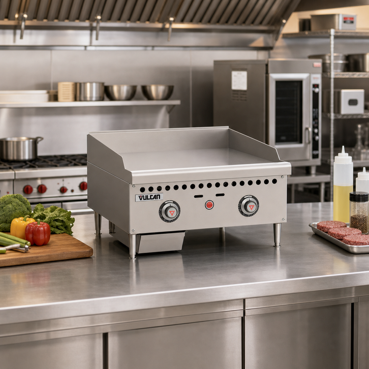 Product image #3 for Vulcan VCRG36-T 36-Inch Low Profile Natural Gas Countertop Griddle with Thermostatic Controls