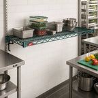 Thumbnail image #2 for Metro Super Erecta A2160NK3 Super Adjustable Wire Shelf, 60"W x 21"D, Green Epoxy Coated, Antimicrobial