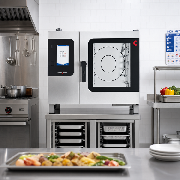 Product image #2 for Convotherm K12 C4 ET 6.10EB-N DD Maxx Pro 6-Pan Electric Combi Oven/Steamer School Package