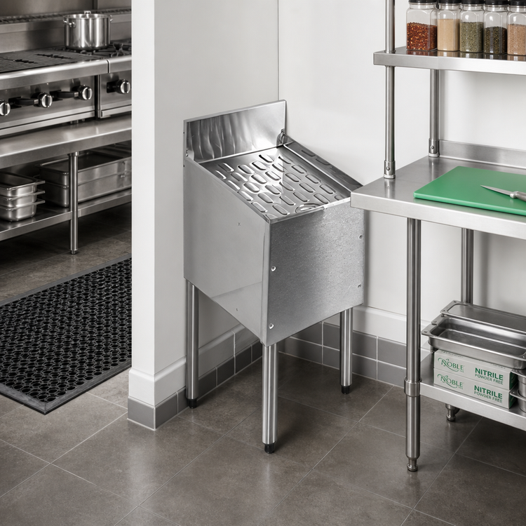 Product image #2 for CHOICE Freestanding Corner Drainboard, Stainless Steel, 36 Inches x 24 Inches