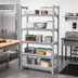 Thumbnail image #3 for Cambro Camshelving Premium 18-Inch x 72-Inch 5-Shelf Solid Shelf Kit, Speckled Gray