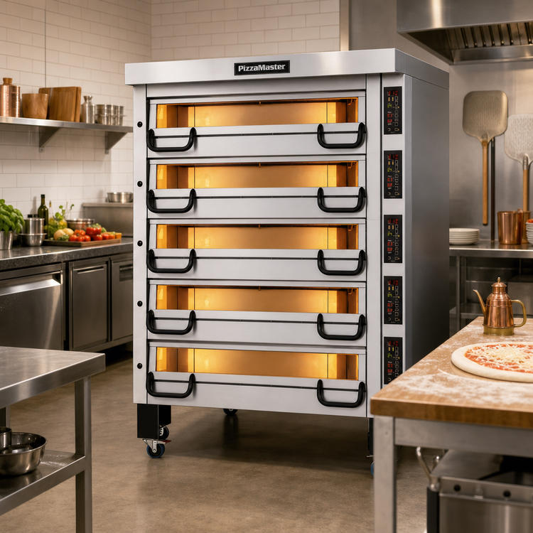 Product image #2 for PizzaMaster PM 745ED 5-Deck Electric Modular Pizza Deck Oven