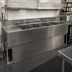 Thumbnail image #3 for BK Resources 96-Inch Wide Slim-Line 4-Compartment Underbar Sink with Dual Drainboards and Faucets