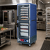 Thumbnail image #2 for Metro C5 3 Series Full-Height Mobile Heated Holding Cabinet with Blue Insulation Armour, Dutch Clear Doors, and Fixed Wire Slides