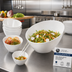 Thumbnail image #2 for American Metalcraft Endurance 64 oz. Slanted Round White Melamine Serving Bowl
