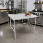 Thumbnail image #2 for John Boos Stallion ST6R1.5-3630SBW 30 x 36 Inch 16-Gauge 300-Series Stainless Steel Corner Work Table with 1-1/2-Inch Rear Up-Turn