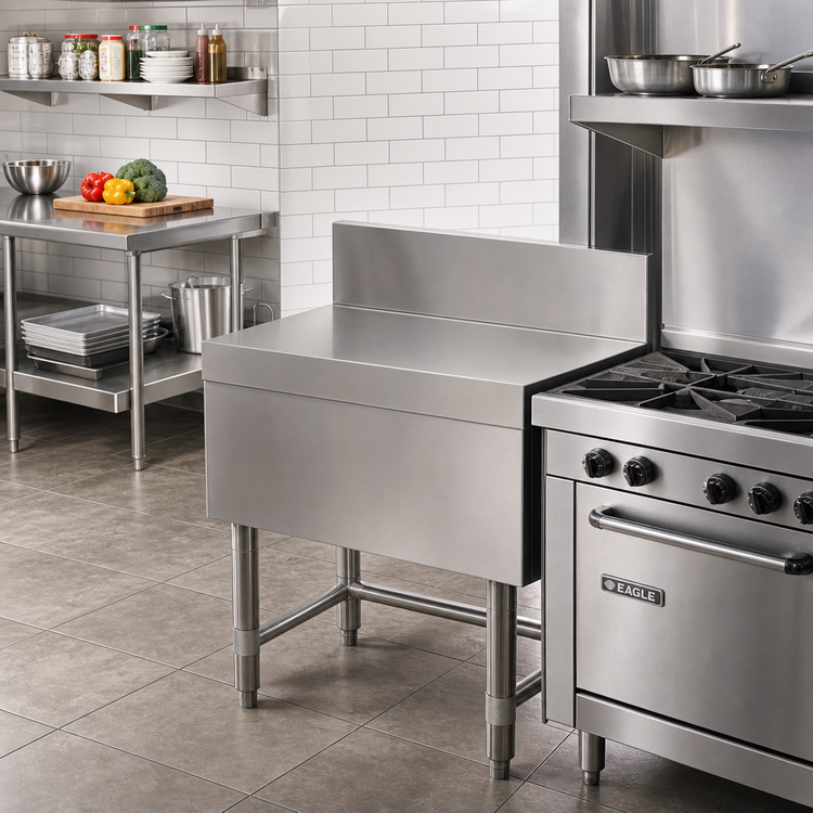 Product image #2 for Eagle Group Spec-Bar 36-Inch x 19-Inch Stainless Steel Filler Board