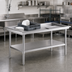Thumbnail image #2 for 37-Inch 16-Gauge 304 Stainless Steel Dish Sorting Table with Undershelf