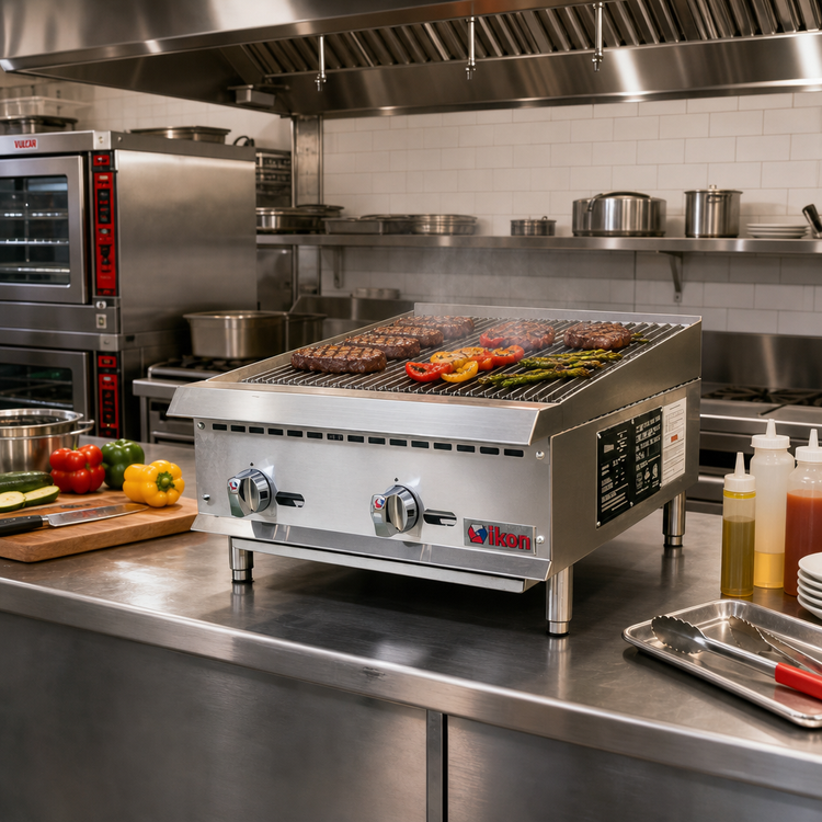 Product image #2 for IKON Cooking 24-Inch Natural Gas Radiant Charbroiler