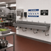 Thumbnail image #2 for Advance Tabco 6-Station Wall-Mounted Multiwash Hand Sink with Knee Valves