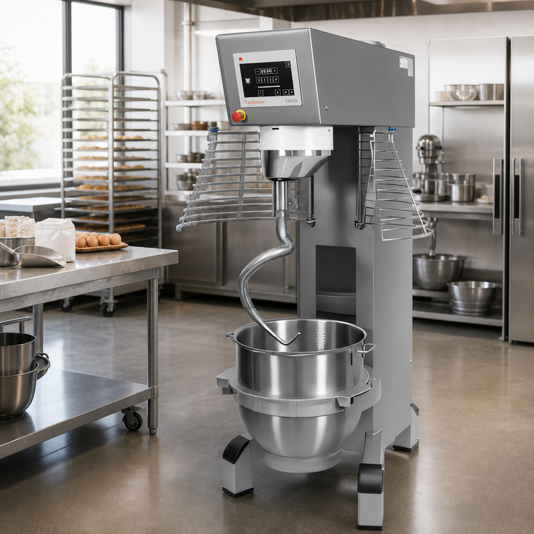 Product image #2 for Varimixer ERGO 100 Qt Floor Model Heavy-Duty Planetary Mixer with IP54 Touchscreen, 208V 3-Phase