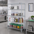 Thumbnail image #2 for EAGLEbrite 4-Tier Wire Starter Shelving Unit, 42