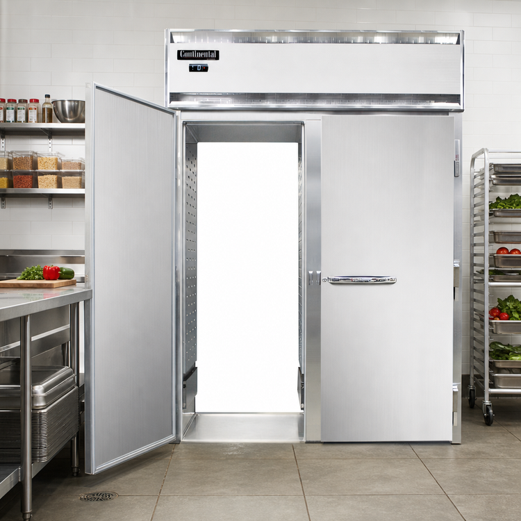 Product image #2 for Continental Refrigerator Designer Line D2FINSSRT Two-Section Roll-Thru Freezer