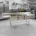 Thumbnail image #2 for Eagle Group S16 Series 81-Inch 2-Compartment Commercial Sink with Dual Drainboards