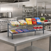 Thumbnail image #2 for Eagle QuadTruss 2-Tier Front Case Merchandise Cantilevered Wire Shelving Unit, 54 x 14 x 14 Inches, Gray Epoxy