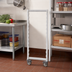 Thumbnail image #3 for Cambro Camshelving Premium Series Mobile Post Kit with Locking Swivel Casters, 18 Inch W x 35-1/4 Inch H, Speckled Gray