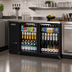 Thumbnail image #2 for Everest Refrigeration EBB59G Two-Section Glass Door Back Bar Refrigerator, 57-3/4 Inch Wide, 20 Cu. Ft.