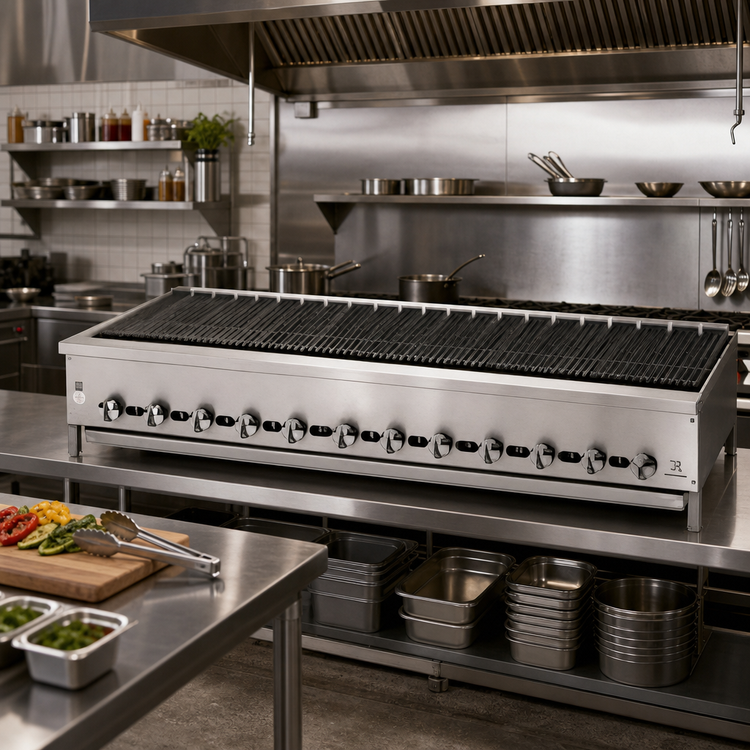 Product image #2 for Jade Range Supreme JB-72 72-Inch Countertop Gas Radiant Charbroiler