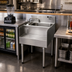 Thumbnail image #2 for 1800 Series Underbar Side-To-Side Modular Add-On Dump Sink with Blender Recessed Step and GFCI Receptacle