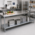Thumbnail image #2 for 115-Inch Galvanized Steel Undershelf for 120-Inch Work Tables