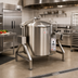 Thumbnail image #2 for Legion TLGB-60F 60-Gallon Low-Rim Tilting Gas Steam Kettle, Self-Contained Floor Model