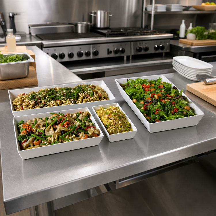 Product image #2 for American Metalcraft Endurance 48 oz Rectangular Melamine Bowl