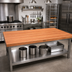 Thumbnail image #2 for John Boos Boos Block 84-Inch x 30-Inch x 2-1/4-Inch Edge Grain American Cherry Kitchen Countertop, Penetrating Oil Finish