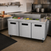 Thumbnail image #2 for Hoshizaki Steelheart 72-Inch Three-Section Sandwich Top Refrigerated Prep Table, 16-Pan Top Rail