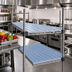 Thumbnail image #2 for QuadPlus 54-Inch x 18-Inch Vented Blue Polymer Shelf Mat with Gray Epoxy Wire Frame