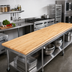 Thumbnail image #2 for Boos Block Northern Hard Rock Maple Blended Edge Grain Kitchen Countertop, 120