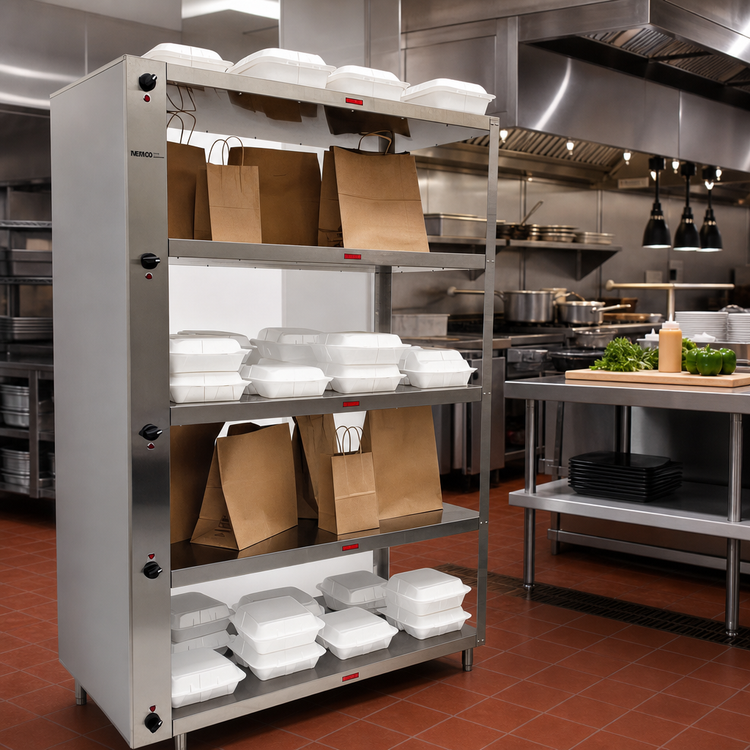 Product image #2 for Nemco 6302-3 Electric 3-Shelf To-Go Heated Holding Shelf