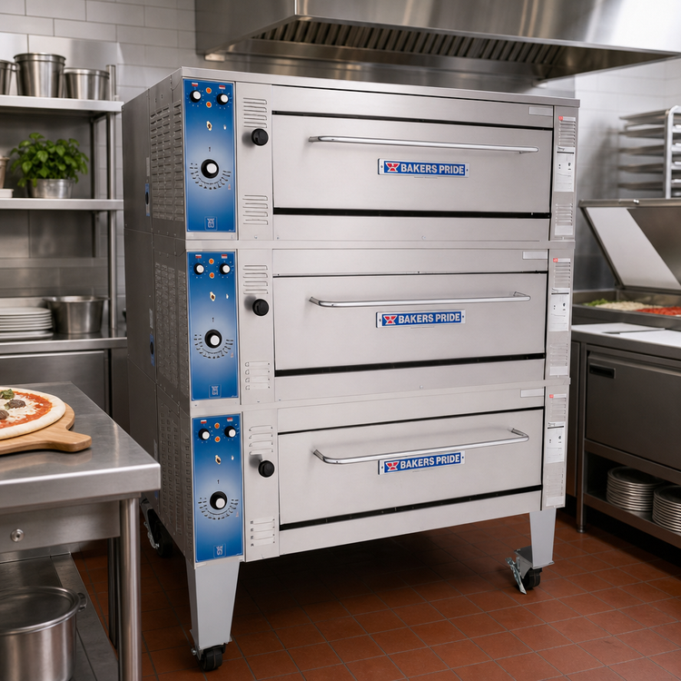 Product image #2 for Bakers Pride Super Deck Series Electric 3-Deck Pizza Deck Oven with 38 x 36 x 7-Inch Cavities