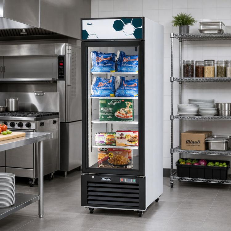 Product image #2 for Migali Competitor Series® C-23FM-HC 27-Inch Wide 23 Cu. Ft. Reach-In Glass Door Freezer Merchandiser