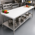 Thumbnail image #2 for John Boos 96-Inch x 24-Inch Reversible Poly Work Table Top, 1-Inch Thick Replacement Top